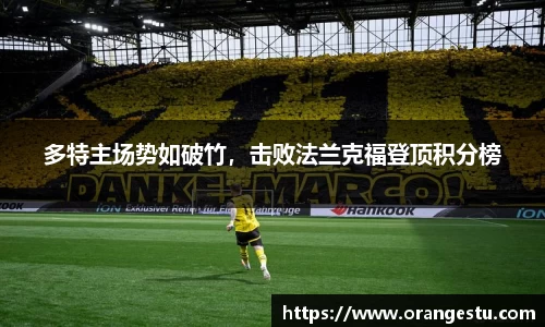 多特主场势如破竹，击败法兰克福登顶积分榜